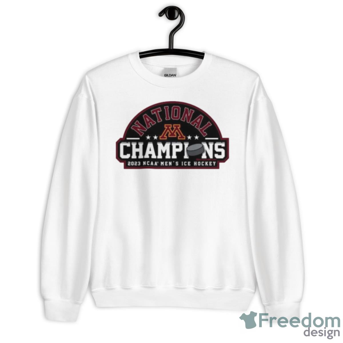 NCAA National Champions 2023 Minnesota Golden Gophers Men’s Ice Hockey Shirt - Unisex Heavy Blend Crewneck Sweatshirt