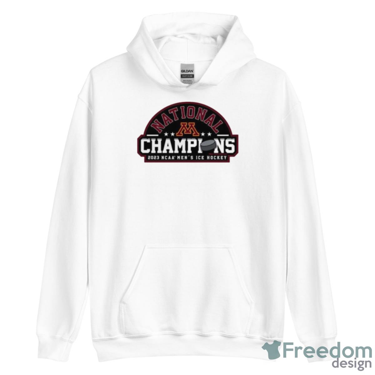 NCAA National Champions 2023 Minnesota Golden Gophers Men’s Ice Hockey Shirt - Unisex Heavy Blend Hooded Sweatshirt NCAA National Champions 2023 Minnesota Golden Gophers Men’s Ice Hockey Shirt - Unisex Heavy Blend Hooded Sweatshirt