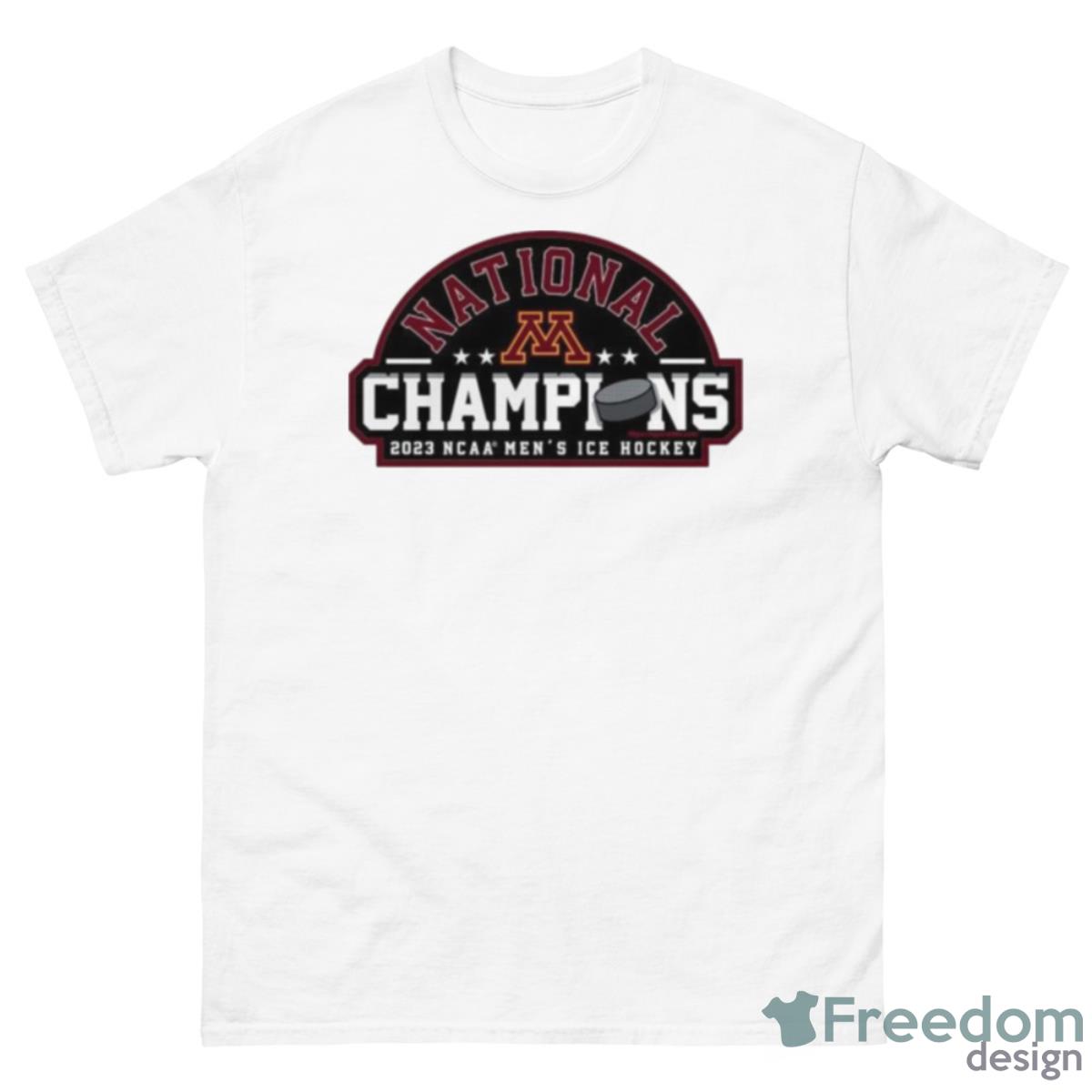 NCAA National Champions 2023 Minnesota Golden Gophers Men’s Ice Hockey Shirt - 500 Men’s Classic Tee Gildan