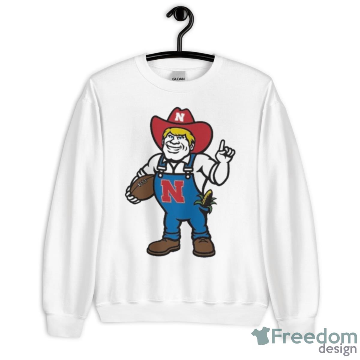 Nebraska Huskers Herbie Mark Mascot 2023 Shirt - Unisex Heavy Blend Crewneck Sweatshirt