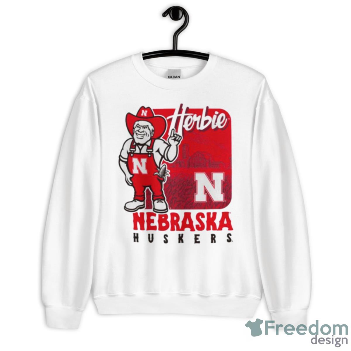 Nebraska Huskers Herbie Mascot 2023 Shirt - Unisex Heavy Blend Crewneck Sweatshirt