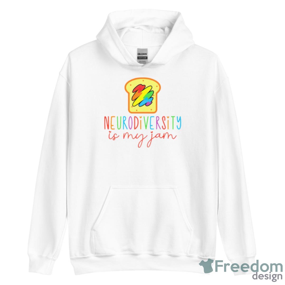 Neurodiversity Is My Jam Autism Acceptance Shirt - Unisex Heavy Blend Hooded Sweatshirt