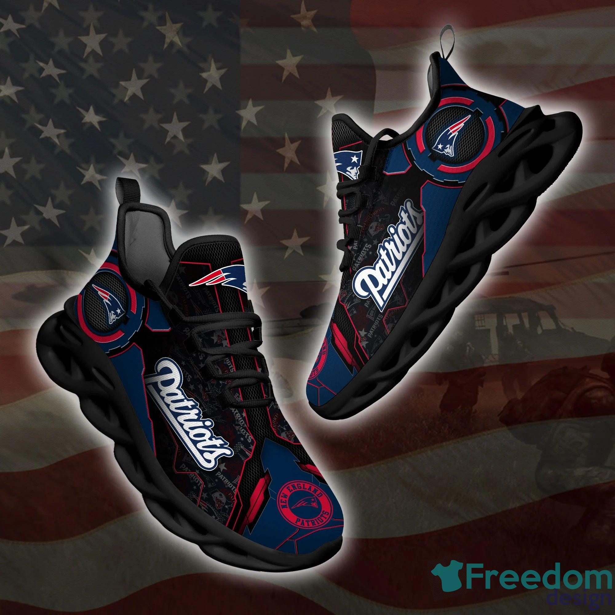 New England Patriots 3D Max Soul Running Shoes For Fan Product Photo 1