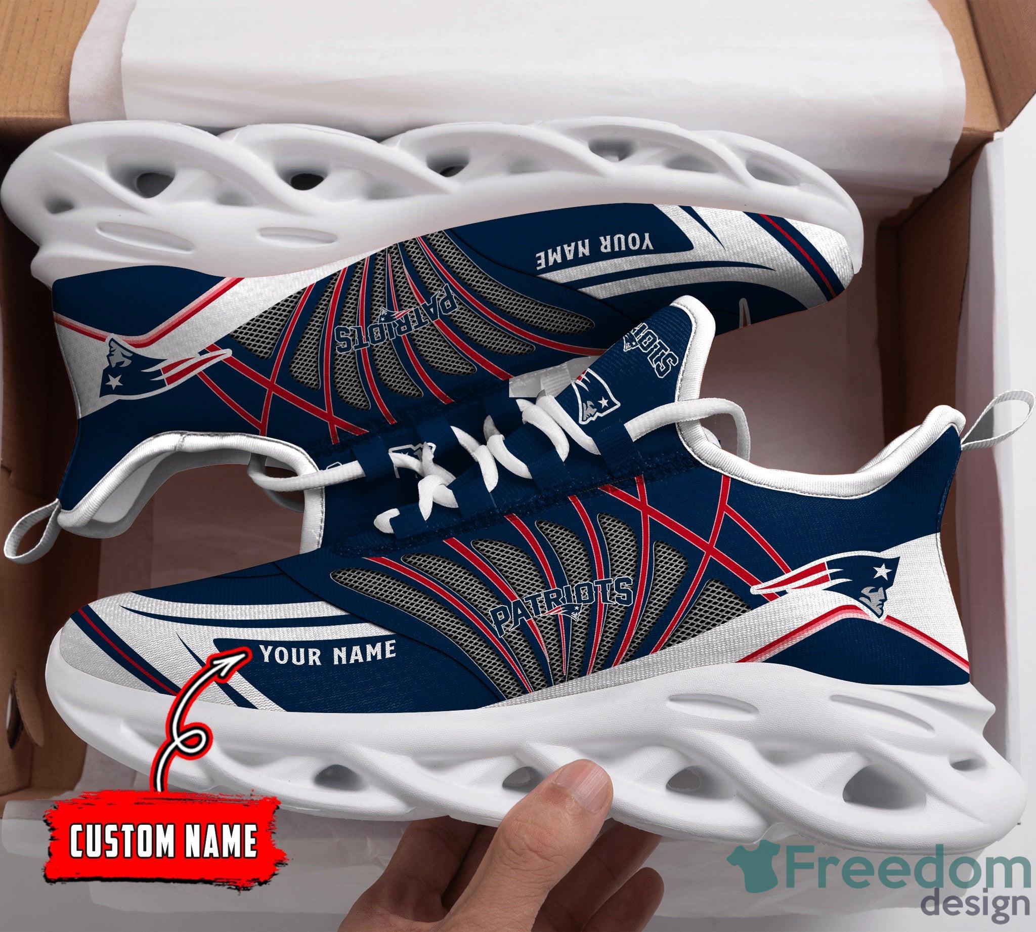 New England Patriots Cool Air Max Soul Running Shoes Custom Name Product Photo 1