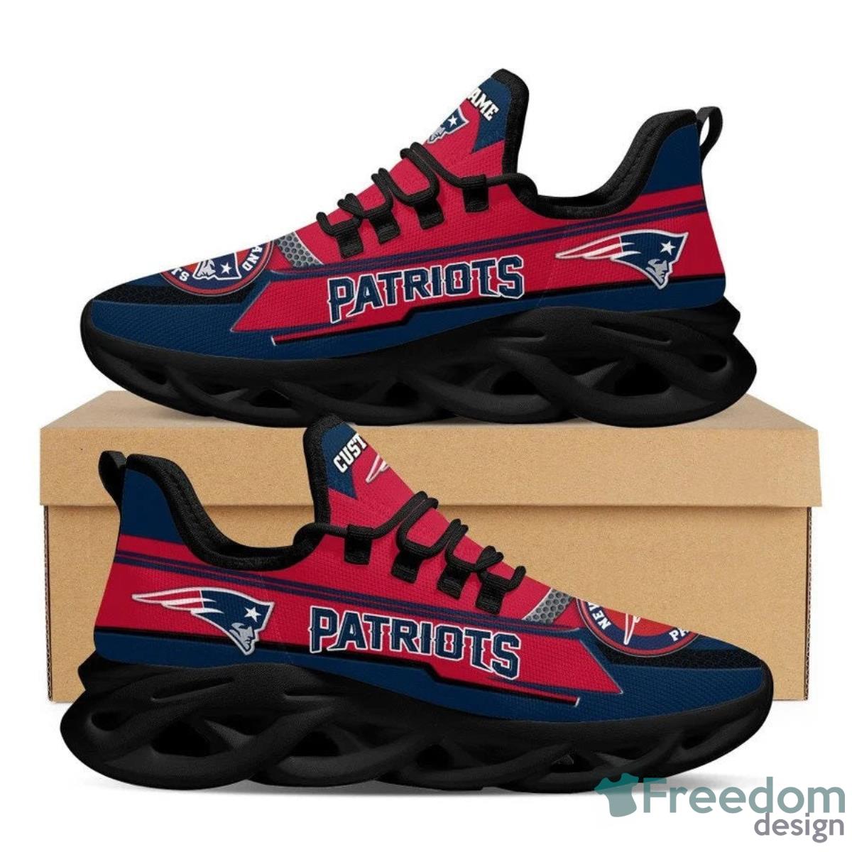 New England Patriots Ultra Cool Air Max Running Shoes Product Photo 2