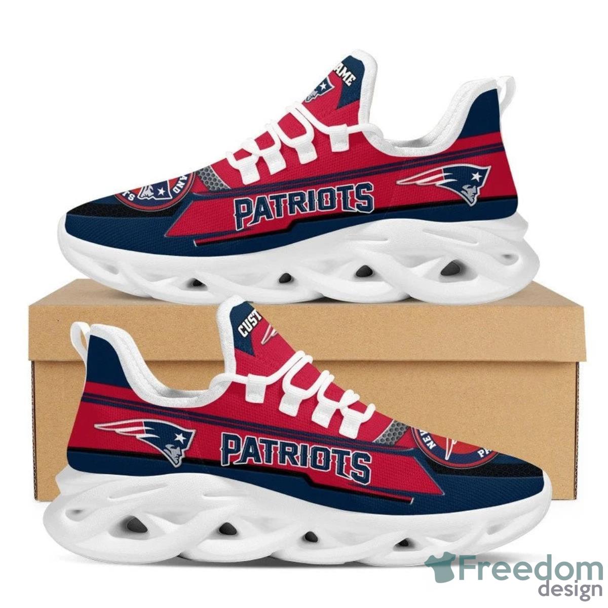 New England Patriots Ultra Cool Air Max Running Shoes Product Photo 1