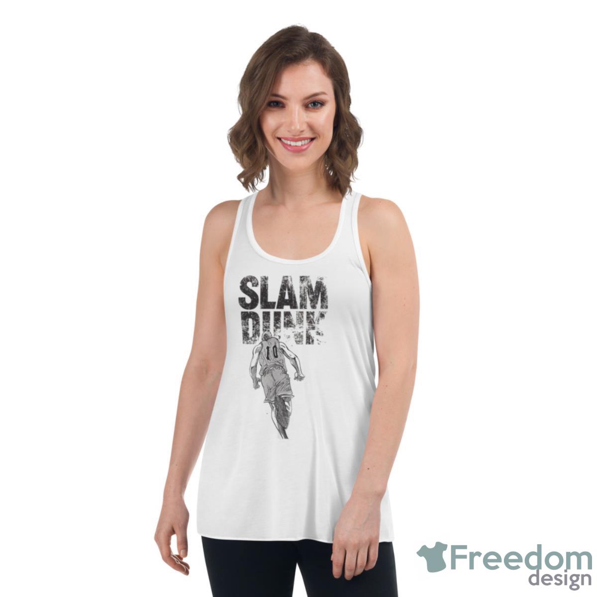 New Movie Number 10 The First Slam Dunk Art Shirt - Womens Flowy Racerback Tank New Movie Number 10 The First Slam Dunk Art Shirt - Womens Flowy Racerback Tank