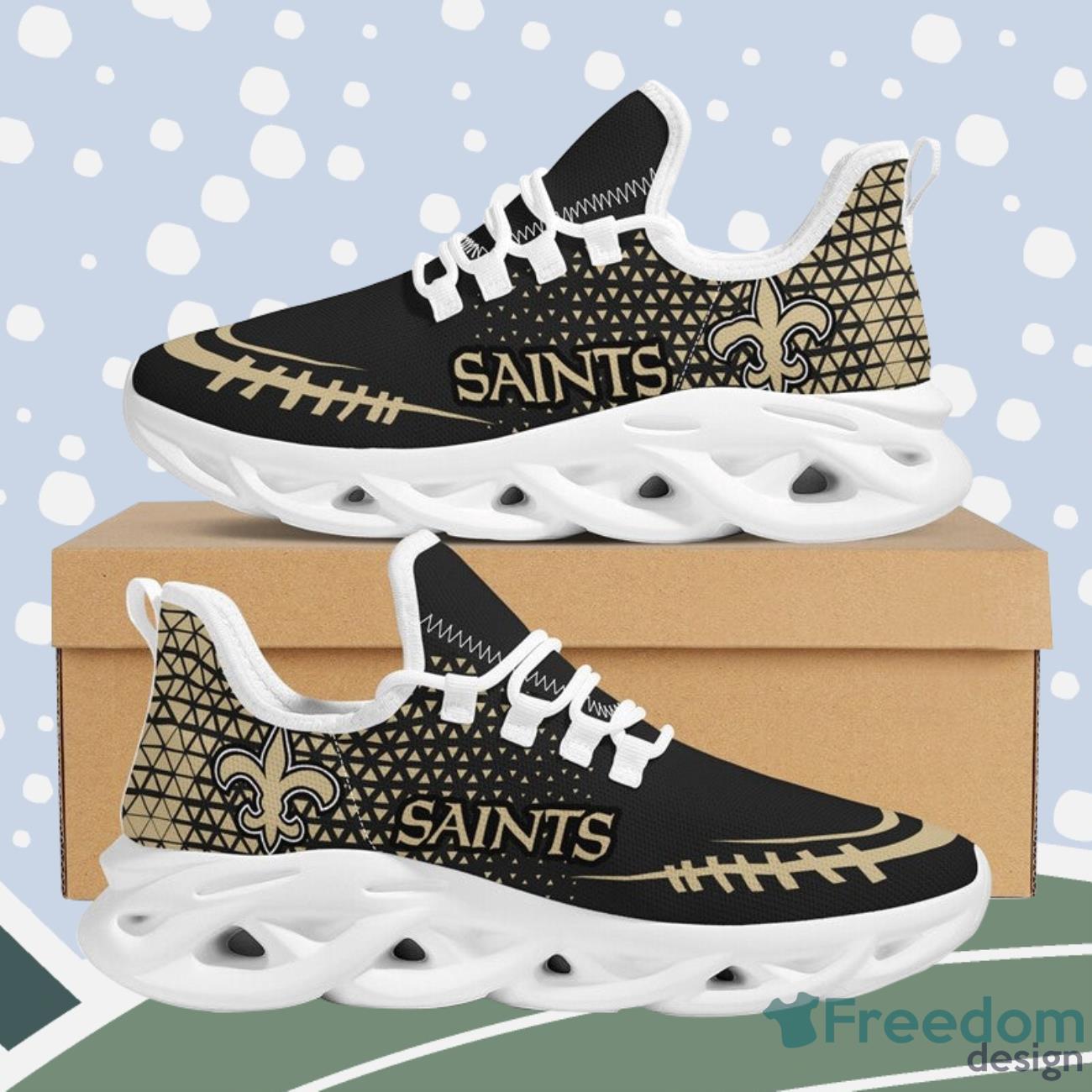 New Orleans Saints Max Soul Sneakers Running Shoes NFL Gifts Product Photo 2