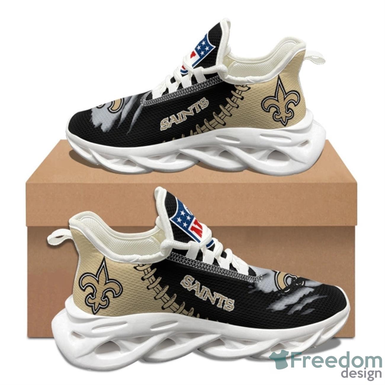 New Orleans Saints NFL Max Soul Sneakers Running Shoes Product Photo 2