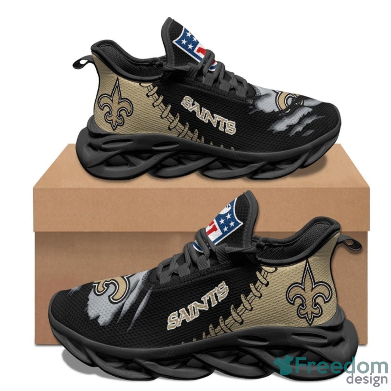 New Orleans Saints NFL Max Soul Sneakers Running Shoes Product Photo 1