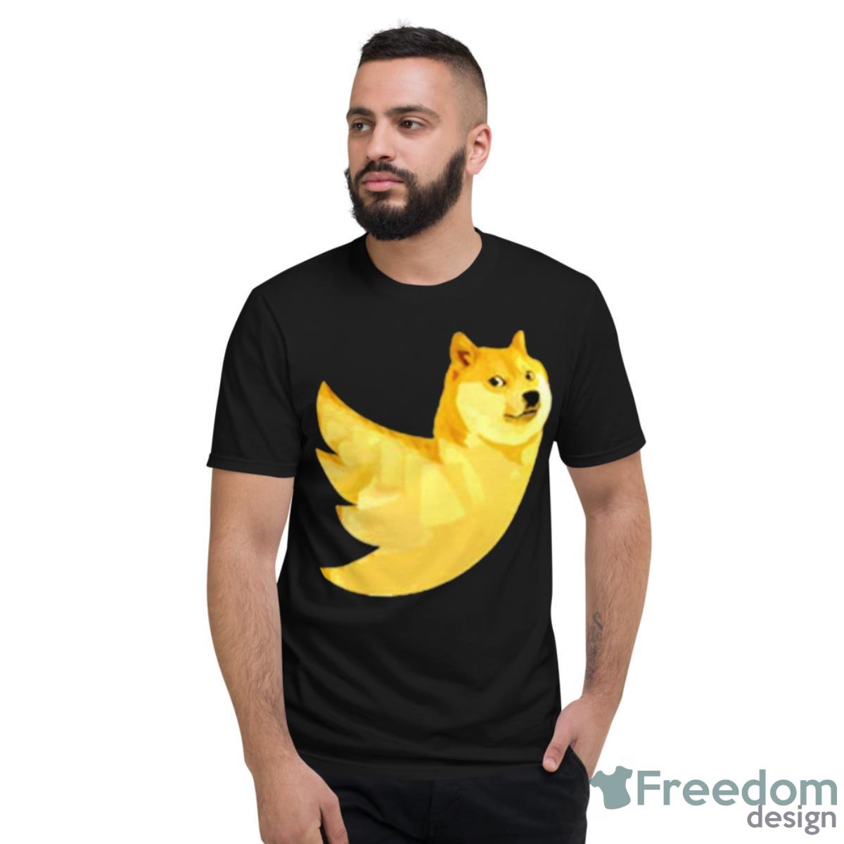 New Twitter Logo Dogecoin Elonmusk Shirt - Short Sleeve T-Shirt