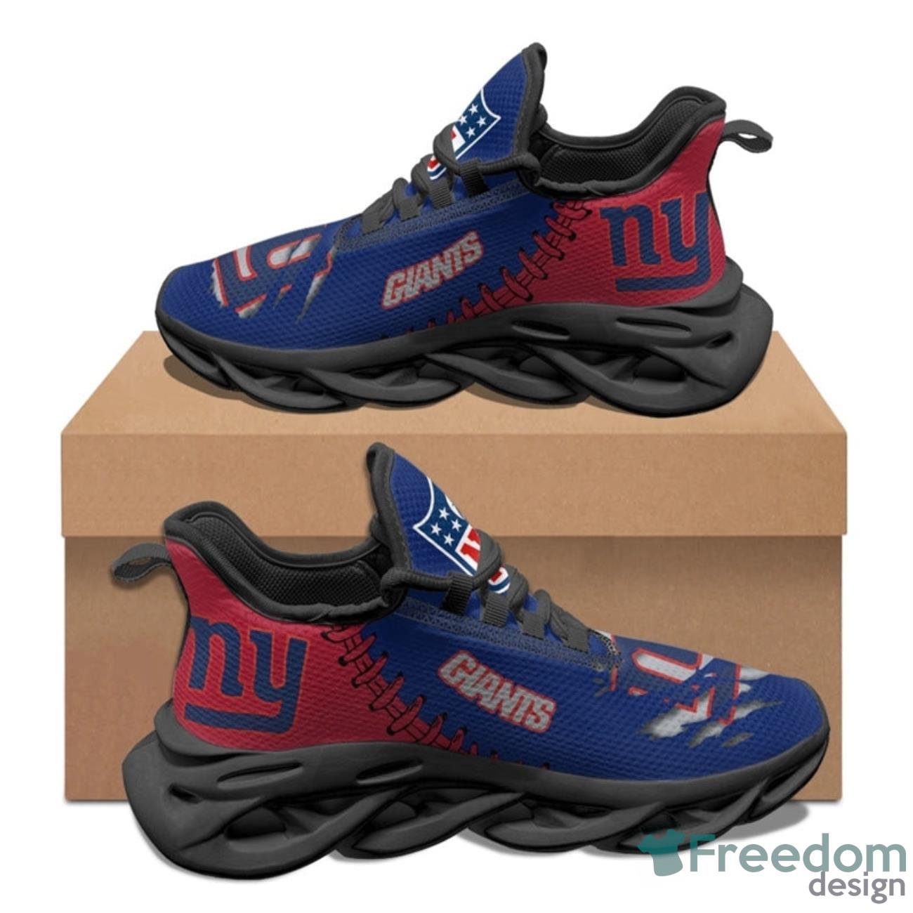 New York Giants NFL Max Soul Sneakers Running Shoes Product Photo 1