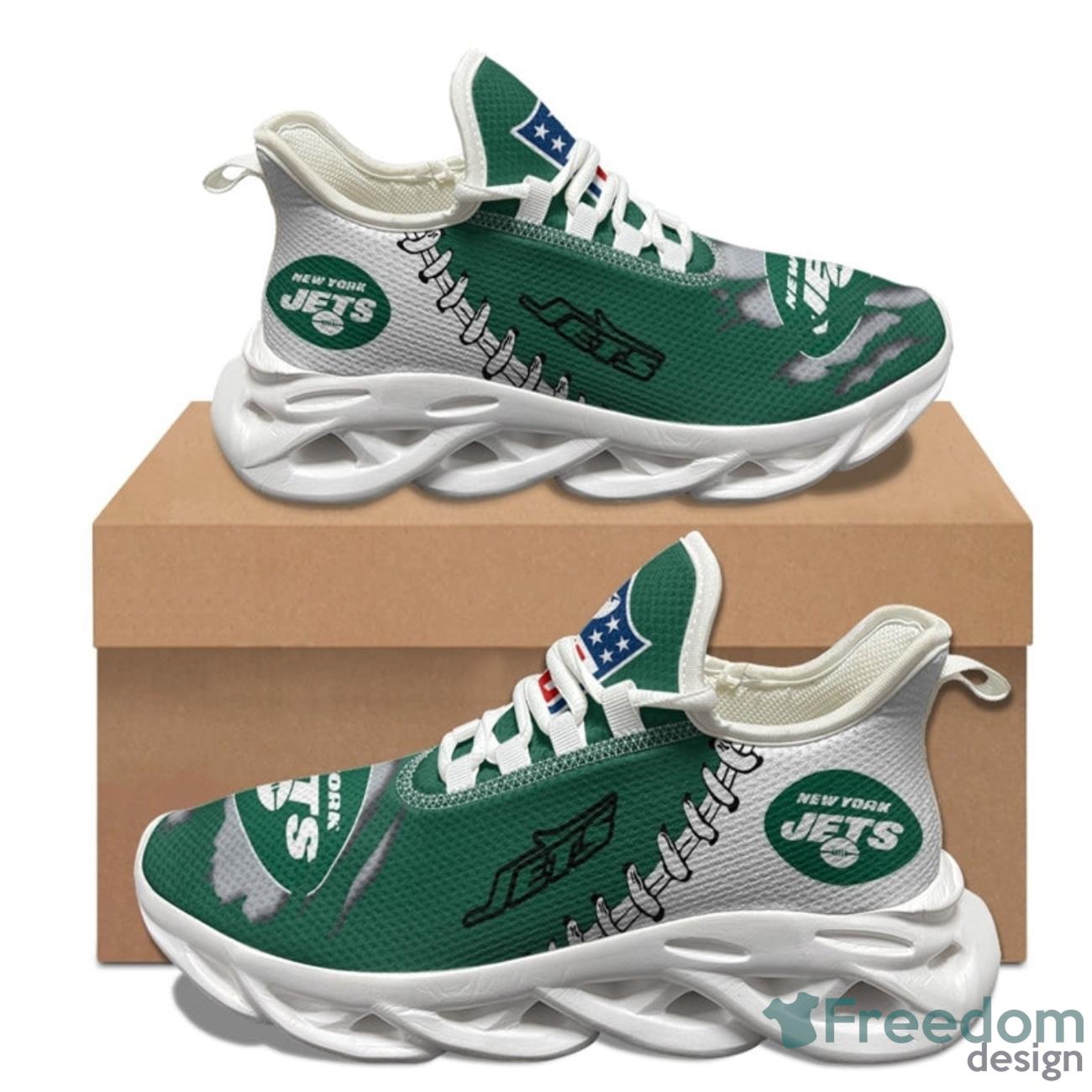 New York Jets NFL Max Soul Sneakers Running Shoes Product Photo 1