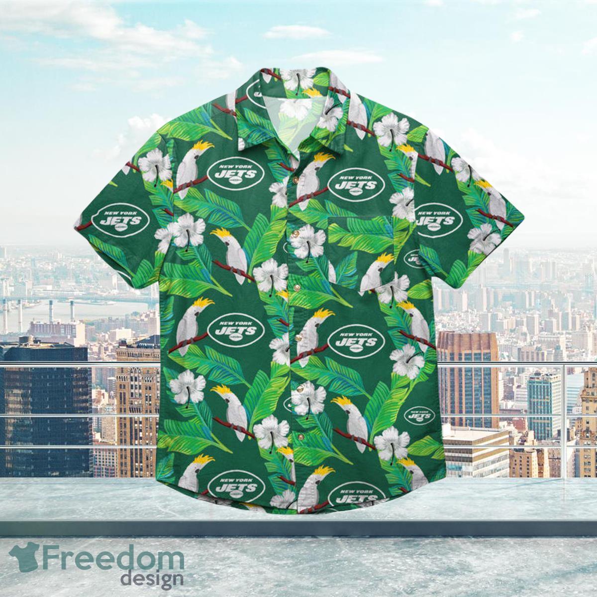 New York Jets Retro Green Hawaiian Shirt