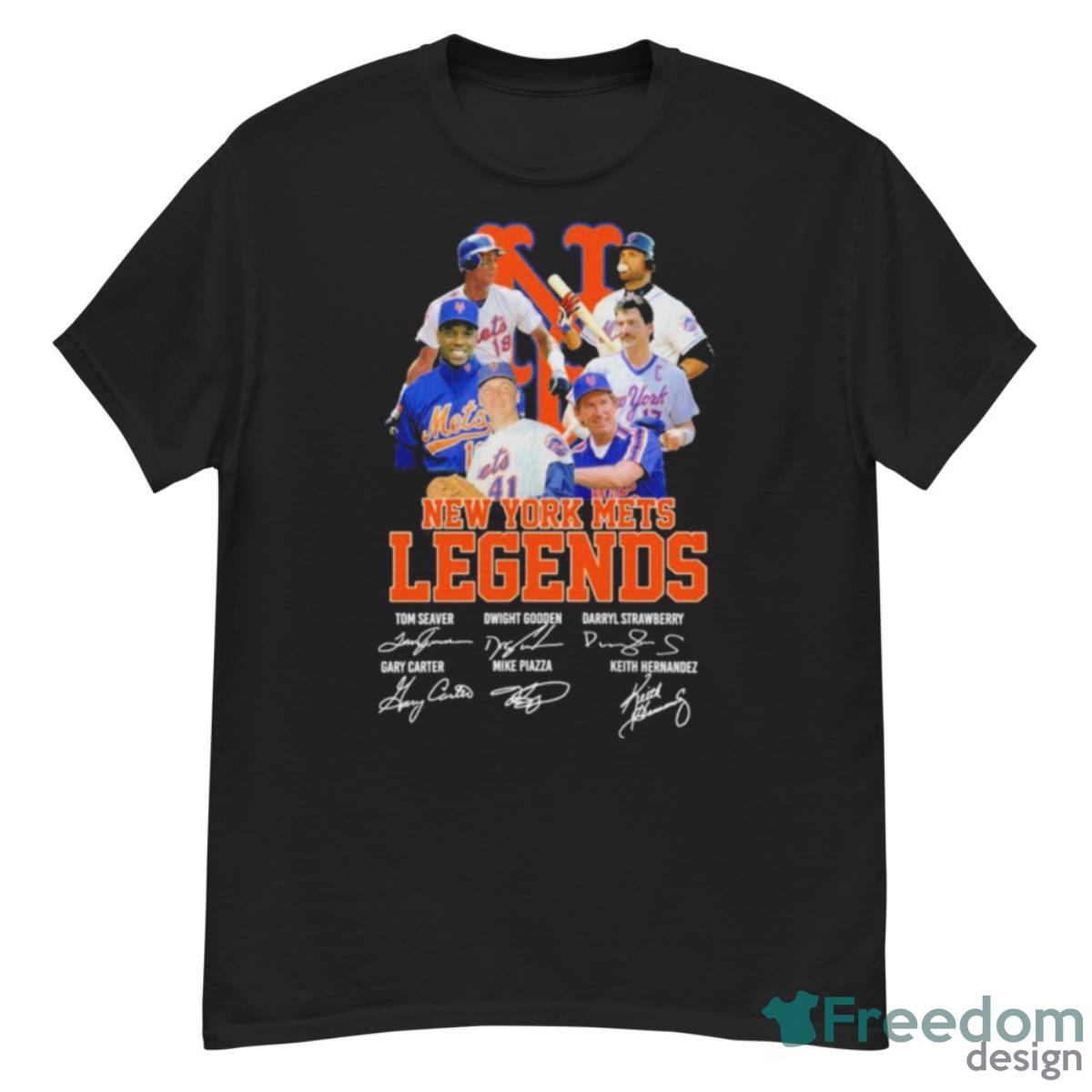 New York Mets Legends Tom Seaver Dwight Gooden Darryl Strawberry Signatures Shirt - G500 Men’s Classic T-Shirt