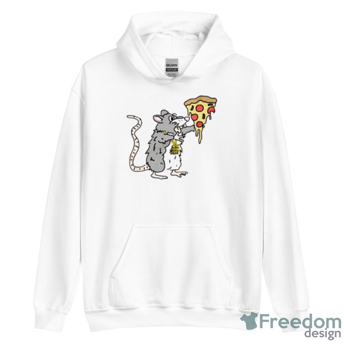 New York Post Pizza Rat Shirt - Unisex Heavy Blend Hooded Sweatshirt