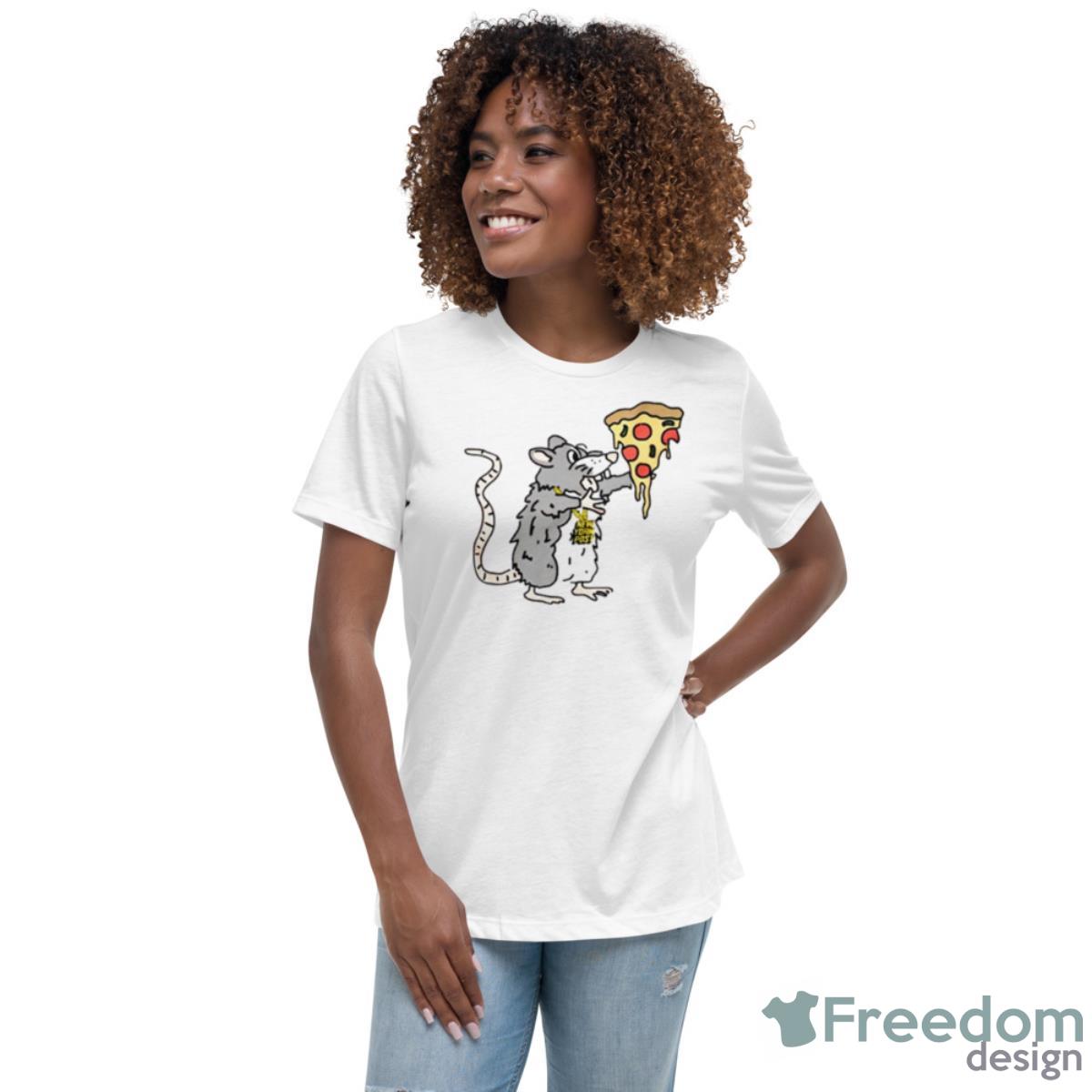 New York Post Pizza Rat Shirt - Womens Relaxed Short Sleeve Jersey Tee New York Post Pizza Rat Shirt - Womens Relaxed Short Sleeve Jersey Tee