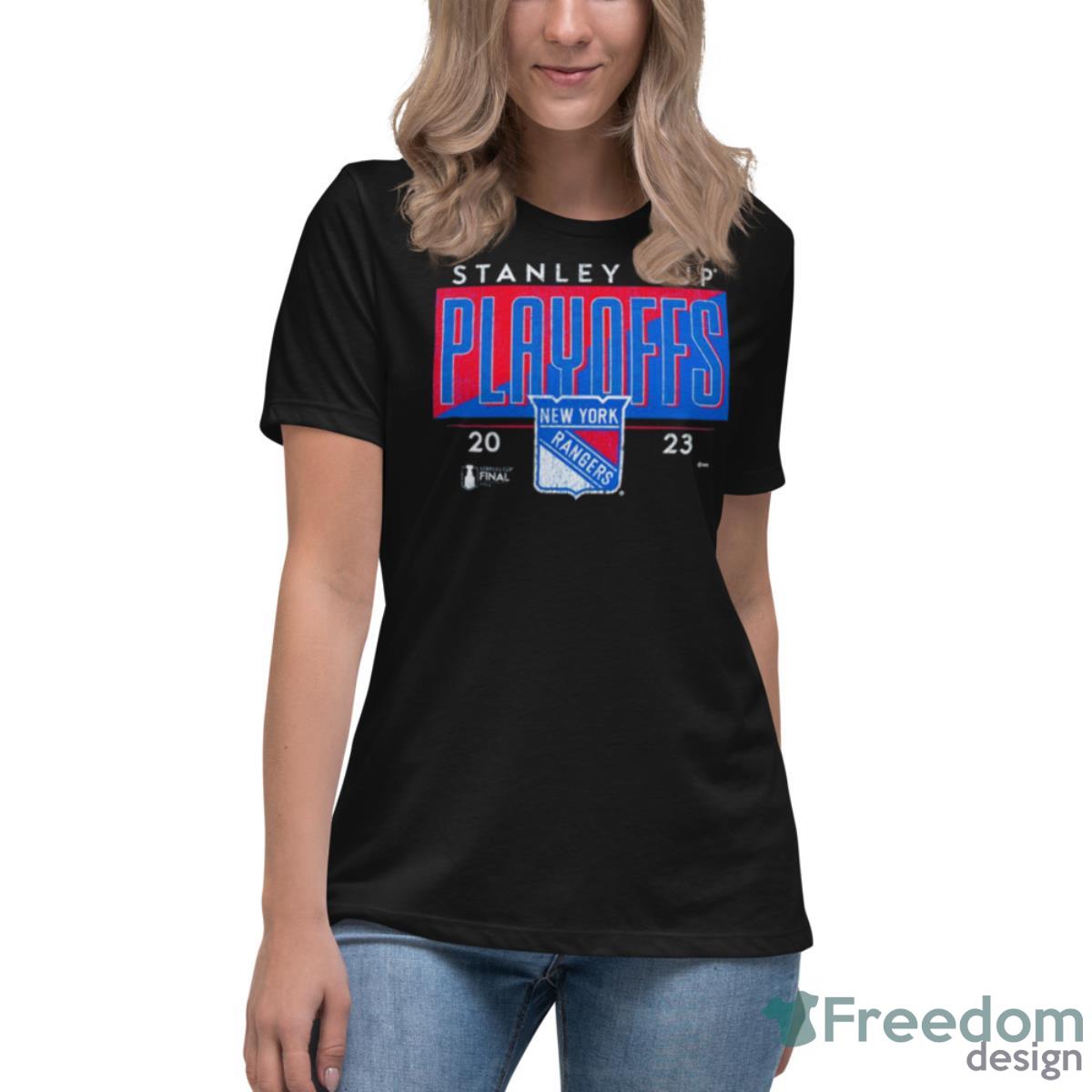 New York Rangers 2023 Nhl Stanley Cup Playoffs Shirt - Womens Relaxed Short Sleeve Jersey Tee New York Rangers 2023 Nhl Stanley Cup Playoffs Shirt - Womens Relaxed Short Sleeve Jersey Tee