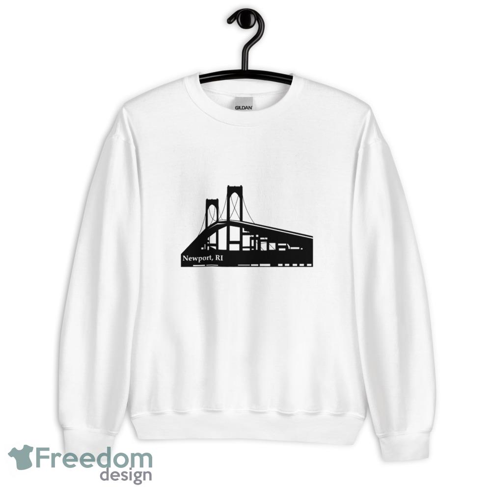 Newport Bridge RI white logo design T shirts gift for mens and womens - 18000 Unisex Heavy Blend Crewneck Sweatshirt Newport Bridge RI white logo design T shirts gift for mens and womens - 18000 Unisex Heavy Blend Crewneck Sweatshirt