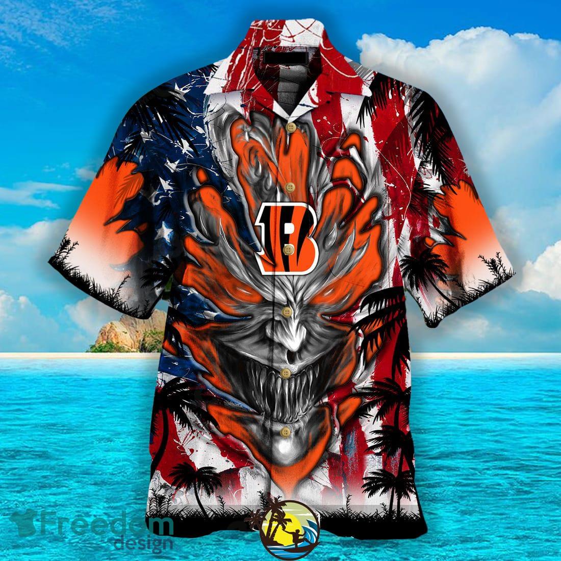 NFL Cincinnati Bengals with Louis Vuitton Logo Orange Hawaiian Shirt - Owl  Fashion Shop