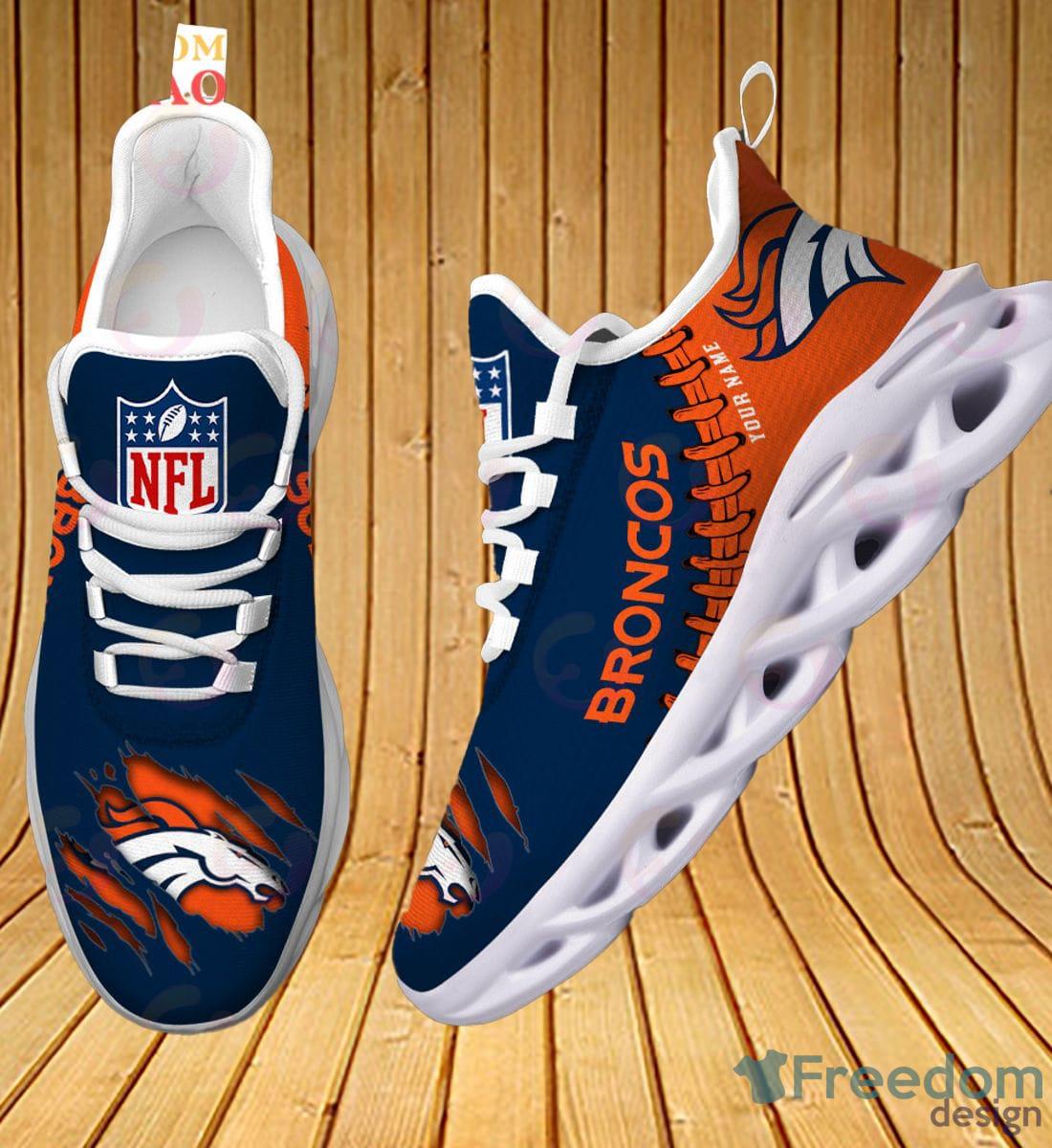 Denver Broncos Sport Sneakers NFL Max Soul Shoes - Freedomdesign