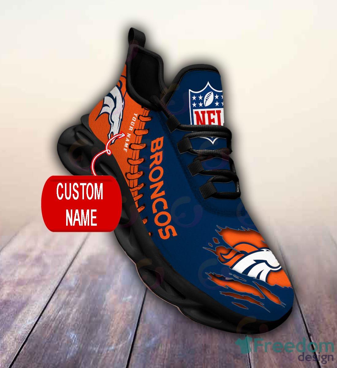 Denver Bronco customized Air Force 1's  Custom nike shoes, Nike air force  sneaker, Nike shoes