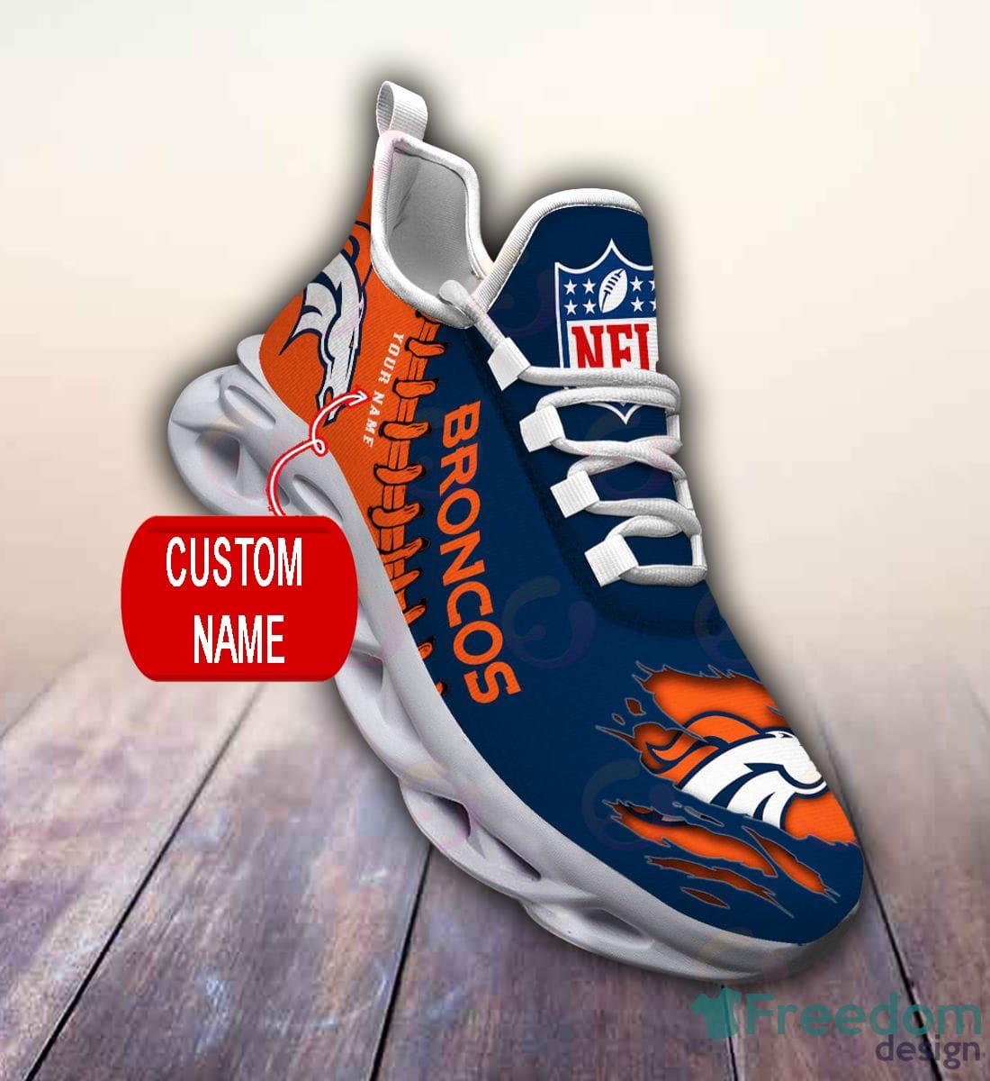 Denver Broncos NFL Max Soul Shoes Star Custom Name Sneakers For