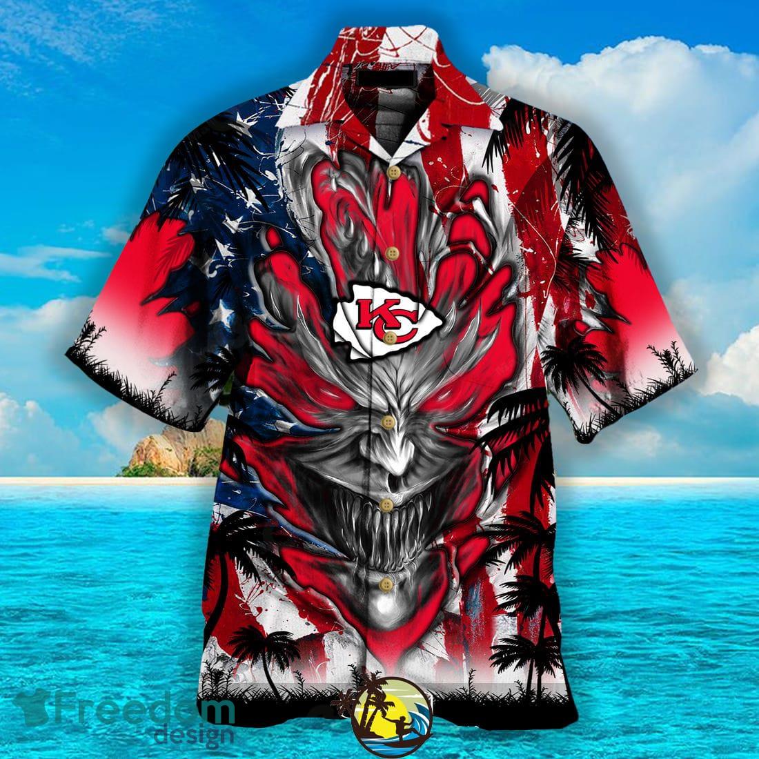 NFL Kansas City Chiefs Hawaiian Shirt American Flag