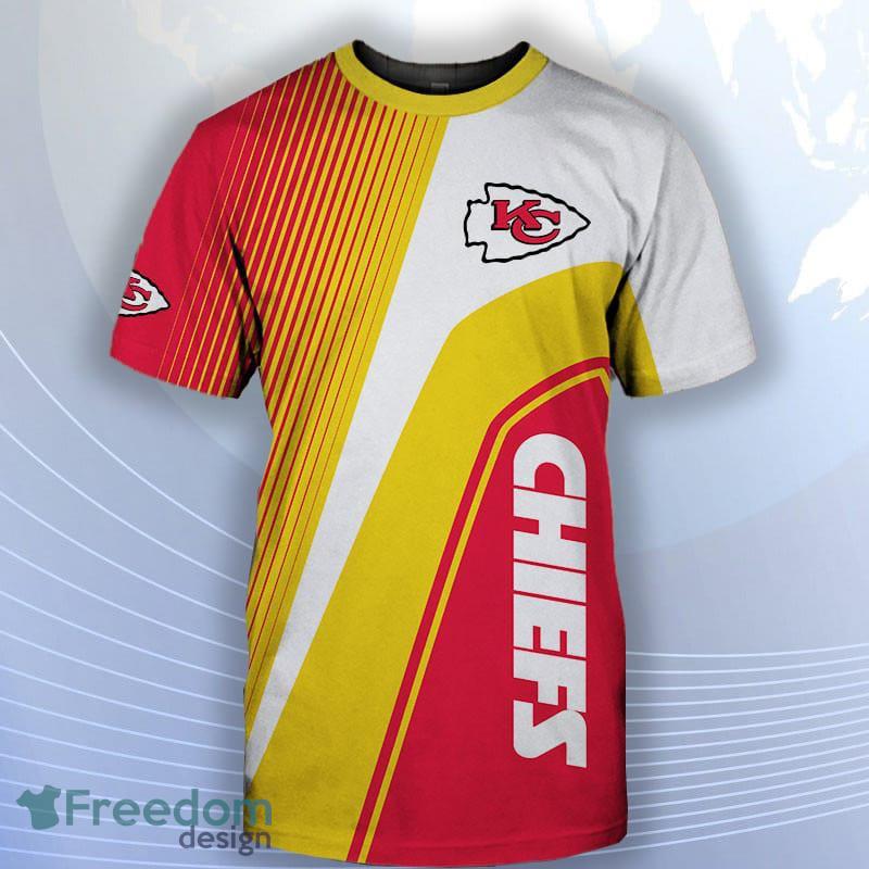 NFL T shirt 3D Graphics Custom Kansas City Chiefs T shirts Cheap
