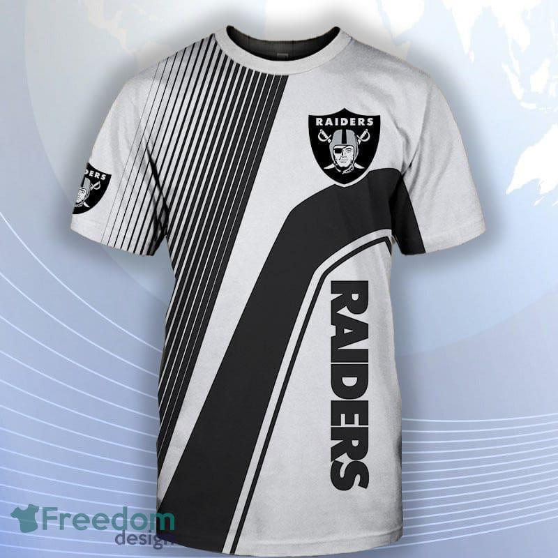 NFL T shirt 3D Graphics Custom Oakland Raiders T shirts Mens Cheap