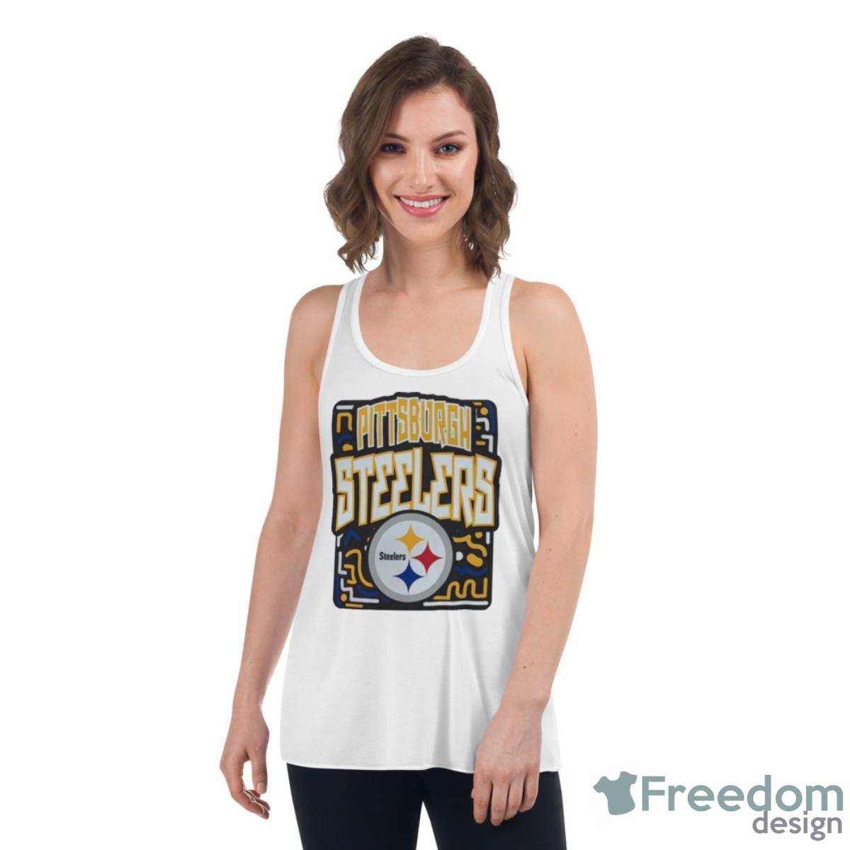 NFL Team Pittsburgh Steelers Tribe Vibe Shirt - Womens Flowy Racerback Tank NFL Team Pittsburgh Steelers Tribe Vibe Shirt - Womens Flowy Racerback Tank