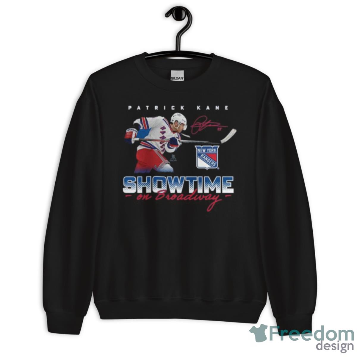 NHL Shop Patrick Kane New York Showtime On Broadway Shirt - Unisex Crewneck Sweatshirt