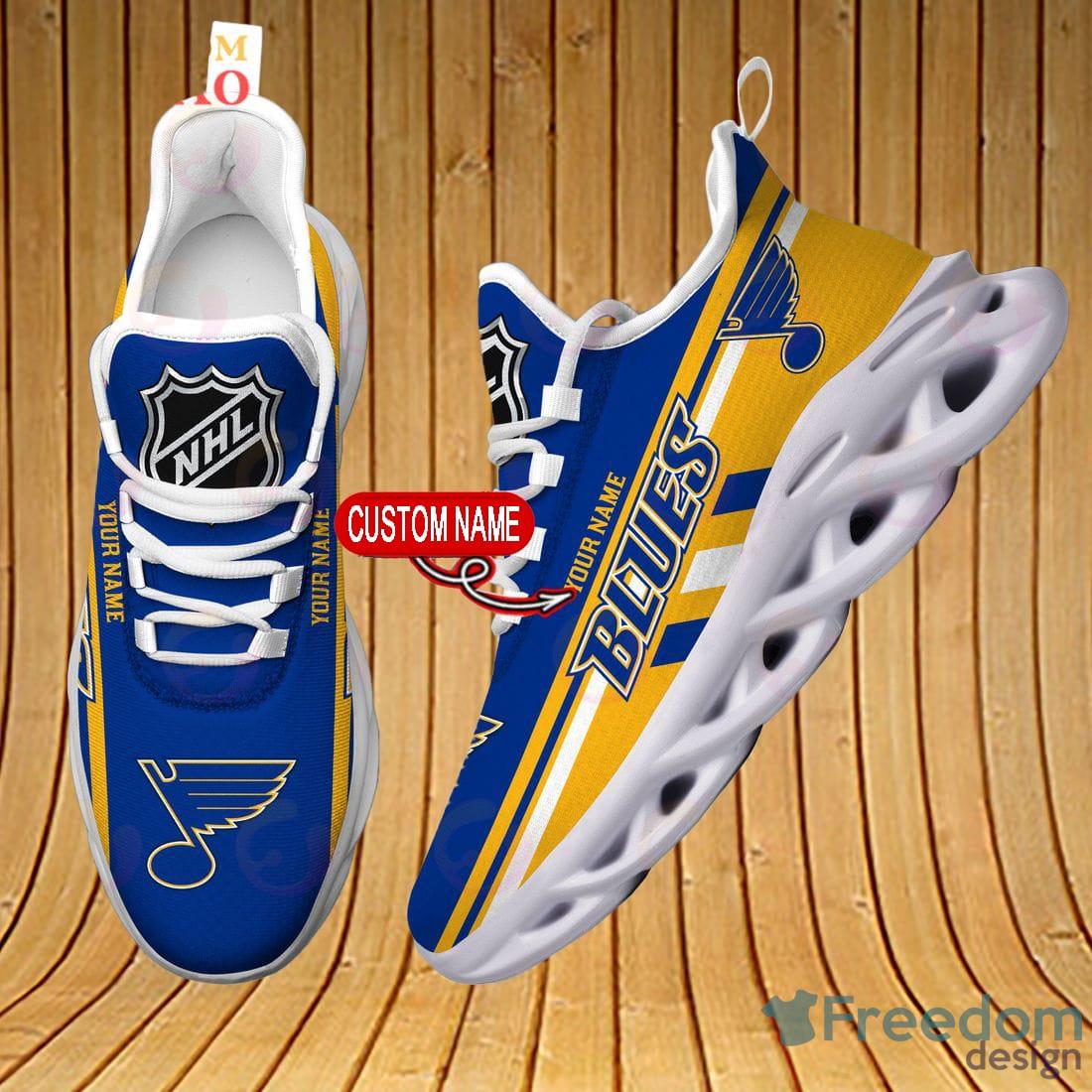 St Louis Blues Personalized NHL Sport Black Max Soul Shoes Style Gift For  Fans