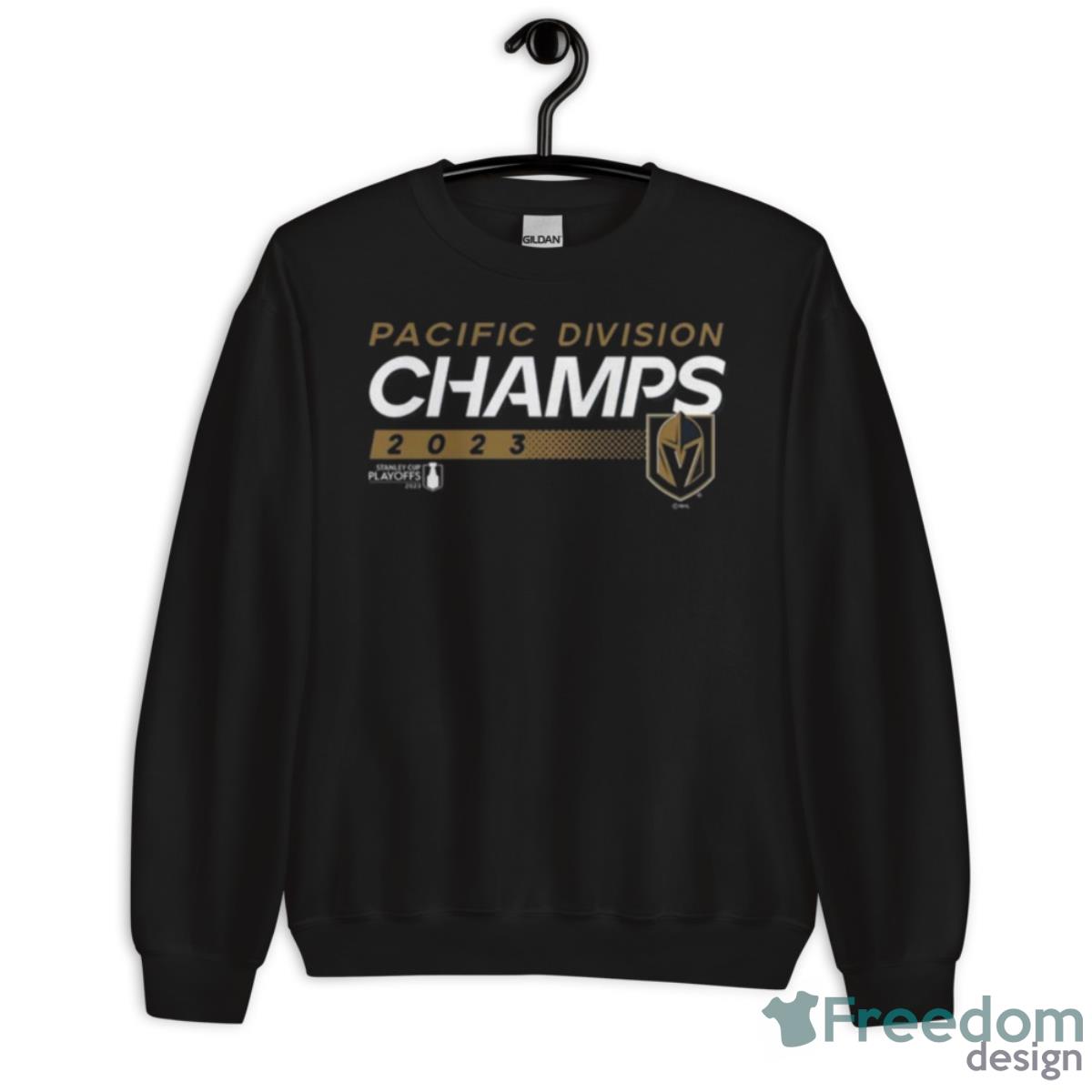 Nhl Vegas Golden Knights 2023 Pacific Division Champions Shirt image Nhl Vegas Golden Knights 2023 Pacific Division Champions Shirt - Unisex Crewneck Sweatshirt
