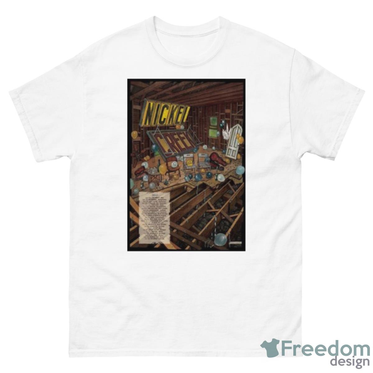 Nickel Creek Summer Tour 2023 Poster Shirt - 500 Men’s Classic Tee Gildan