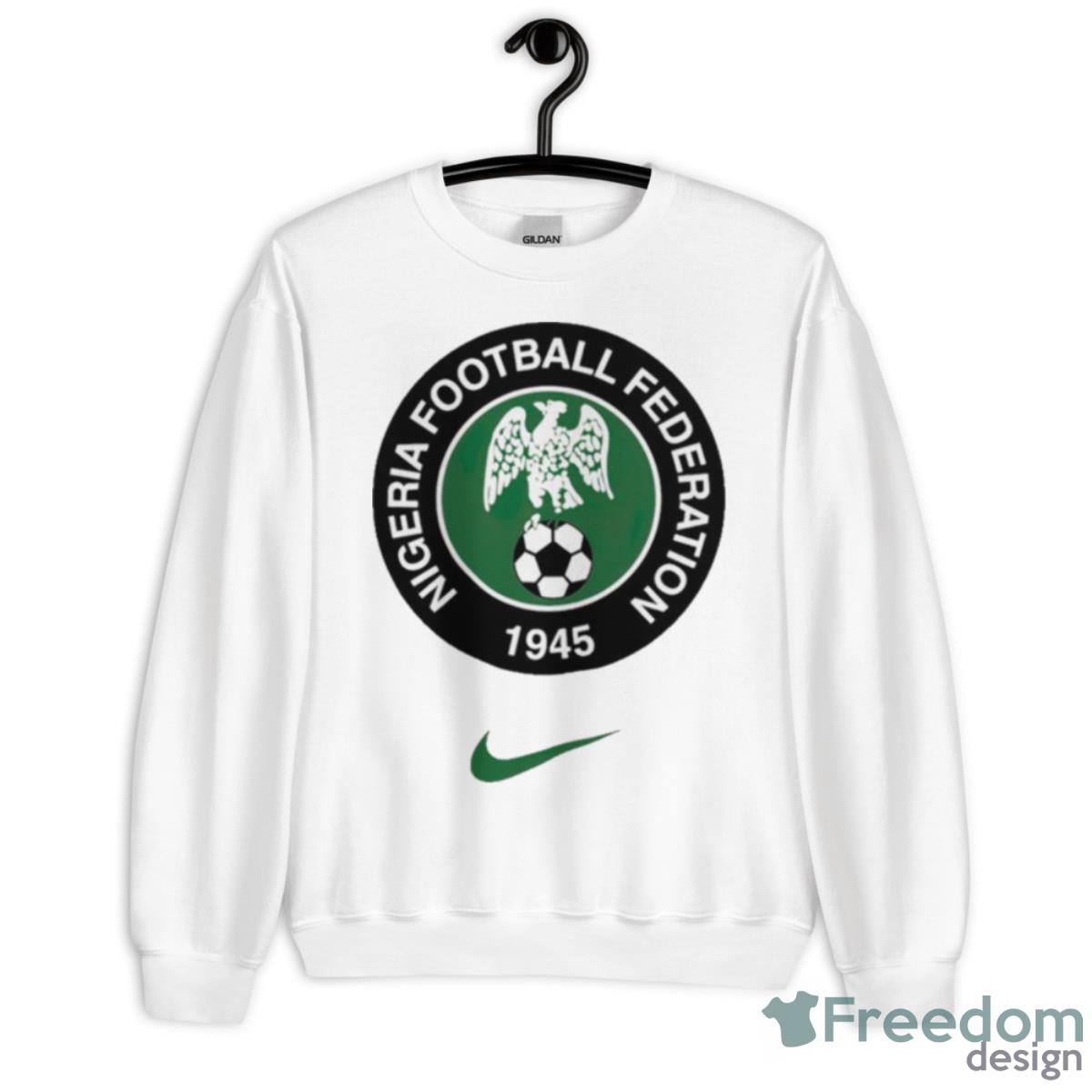 Nigeria Football Federation 1945 Crest Super Eagles Nike Shirt - Unisex Heavy Blend Crewneck Sweatshirt