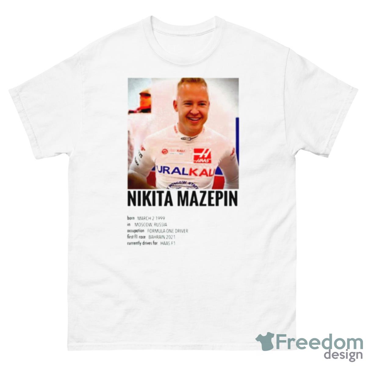 Nikita Mazepin Shirt - 500 Men’s Classic Tee Gildan