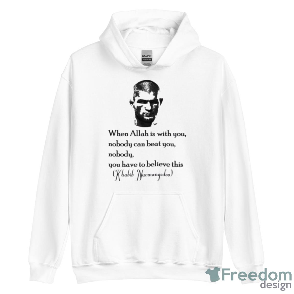 Nobody Can Beat You Khabib Nurmangedov Shirt - Unisex Heavy Blend Hooded Sweatshirt