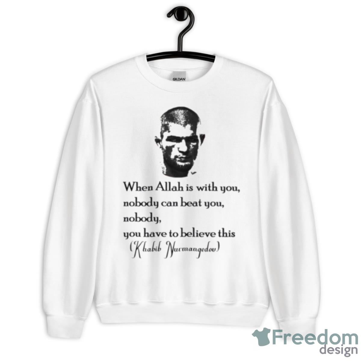 Nobody Can Beat You Khabib Nurmangedov Shirt - Unisex Heavy Blend Crewneck Sweatshirt