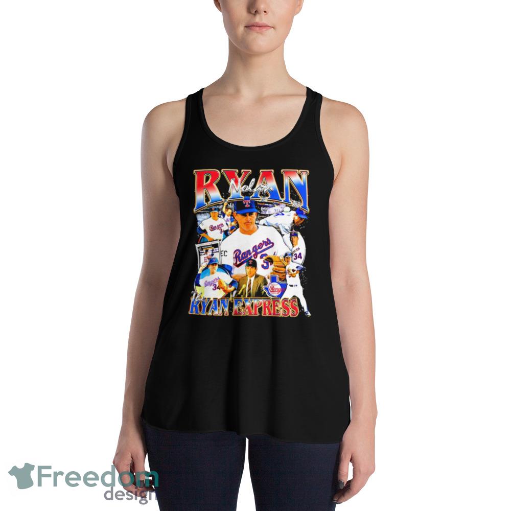 Nolan Ryan Texas Rangers Design Black T Shirt - Freedomdesign
