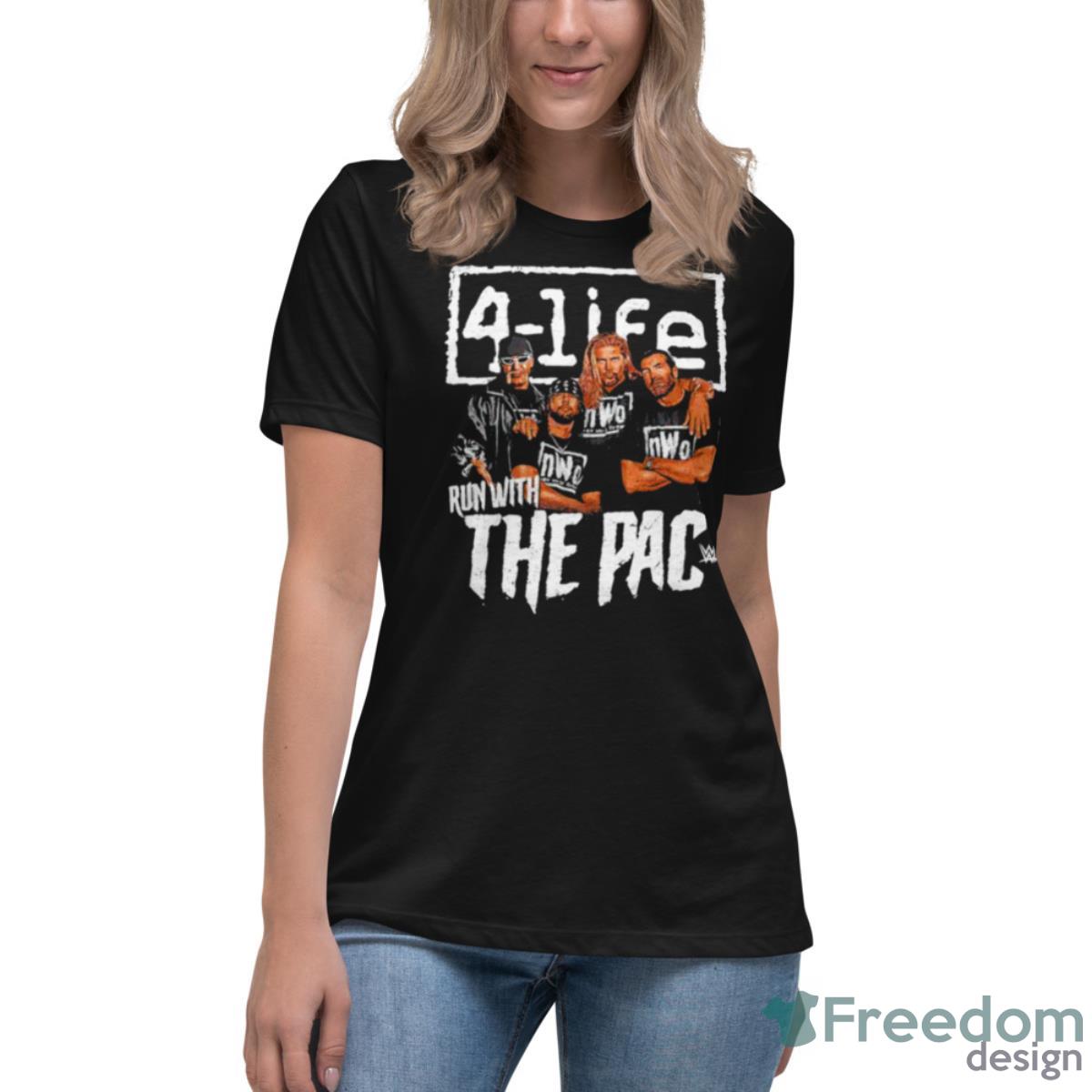 NWo Run With The Pac Shirt - Womens Relaxed Short Sleeve Jersey Tee NWo Run With The Pac Shirt - Womens Relaxed Short Sleeve Jersey Tee