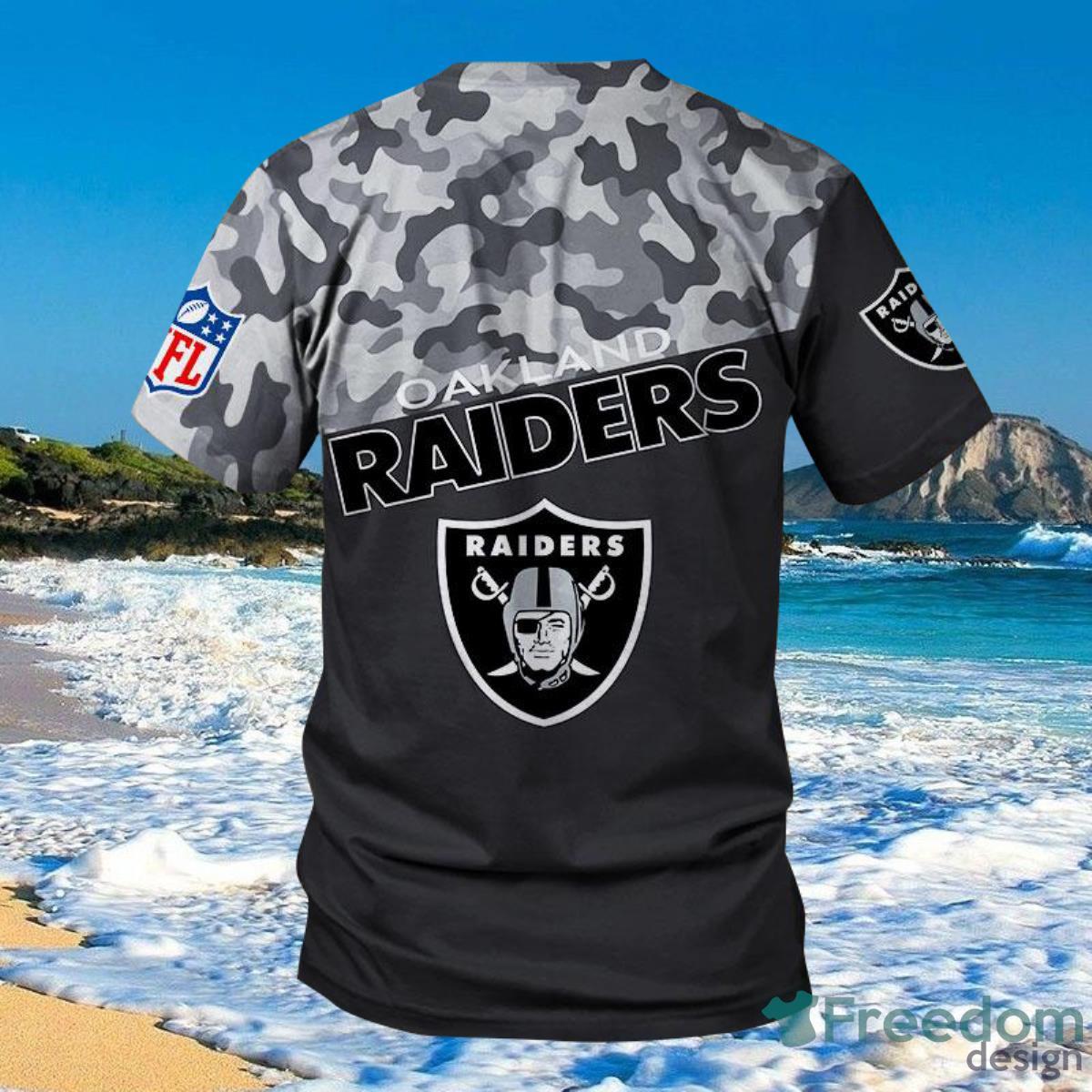 Oakland Raiders Military Shirt 3D For Men And Women Product Photo 2