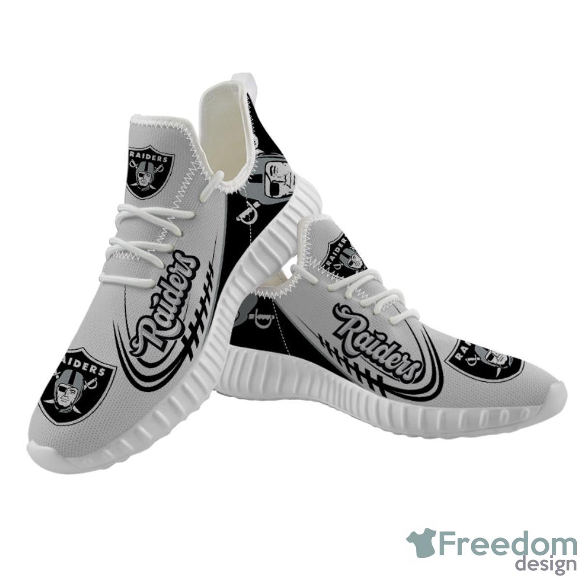 Oakland Raiders Sneakers Big Logo Reze Shoes Product Photo 2