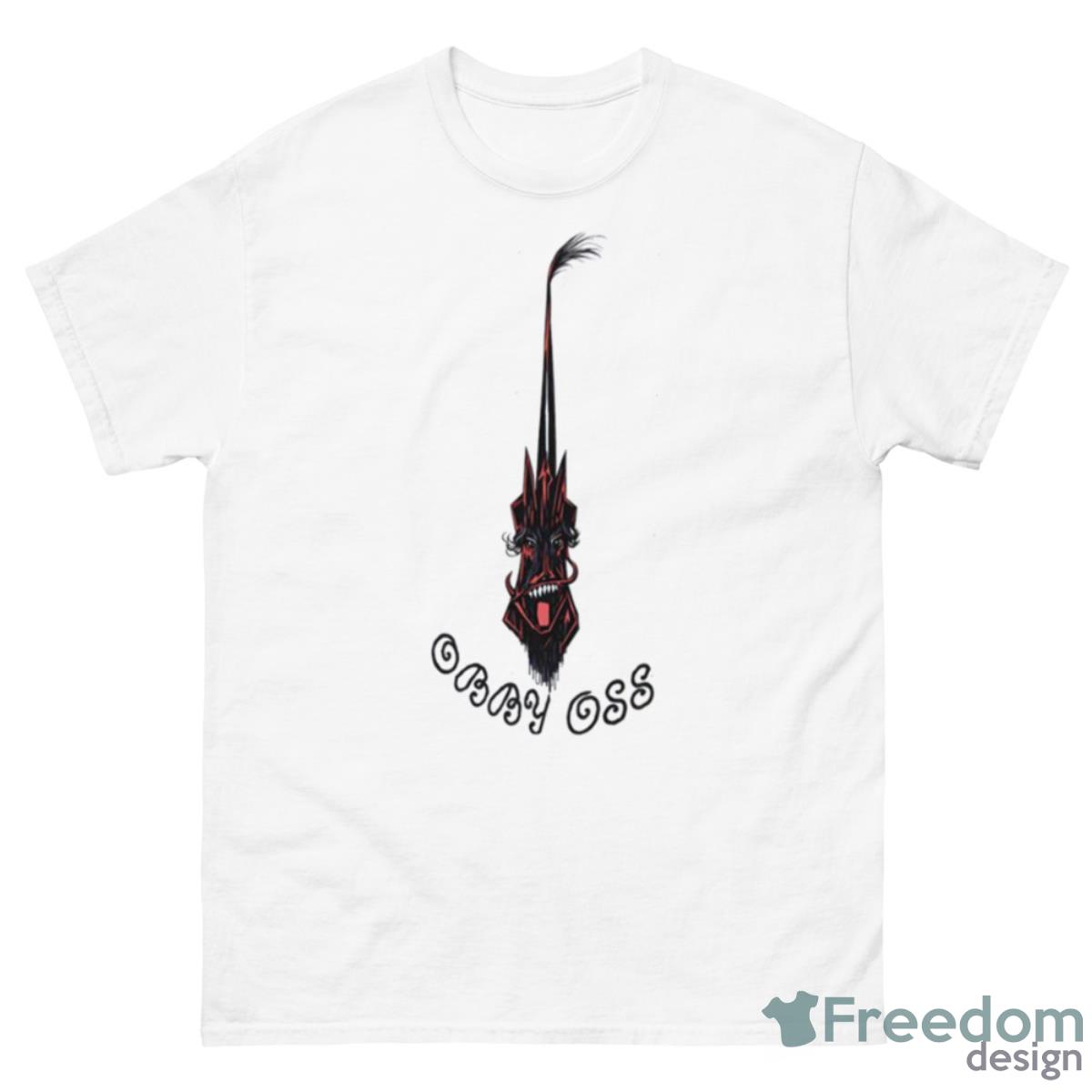 Obby Oss Blue Ribbon Shirt - 500 Men’s Classic Tee Gildan