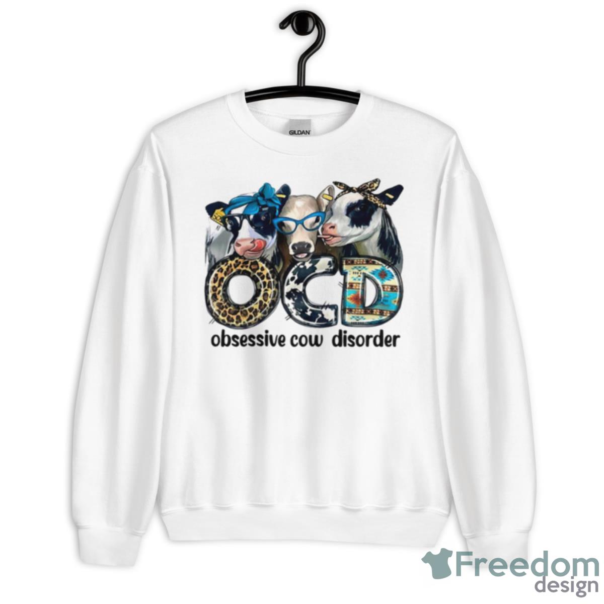 OCD Obsessive Cow Disorder Shirt - Unisex Heavy Blend Crewneck Sweatshirt