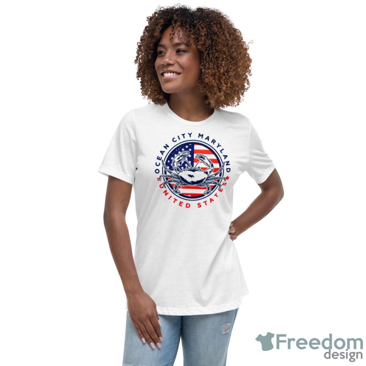 Ocean City Maryland United States Shirt - Womens Relaxed Short Sleeve Jersey Tee Ocean City Maryland United States Shirt - Womens Relaxed Short Sleeve Jersey Tee