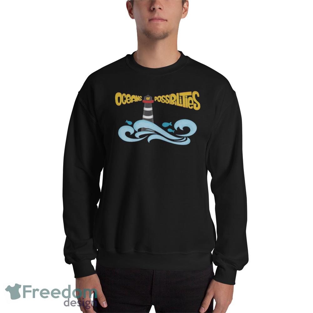 Oceans of Possibilities Summer Reading Youth Design Black T shirts - Lighthouse - 18000 Unisex Heavy Blend Crewneck Sweatshirt Oceans of Possibilities Summer Reading Youth Design Black T shirts - Lighthouse - 18000 Unisex Heavy Blend Crewneck Sweatshirt