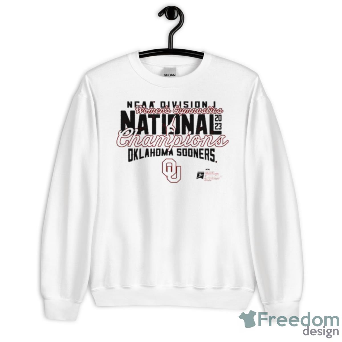 Oklahoma Sooners 2023 NCAA Women’s Gymnastics National Champions Shirt - Unisex Heavy Blend Crewneck Sweatshirt