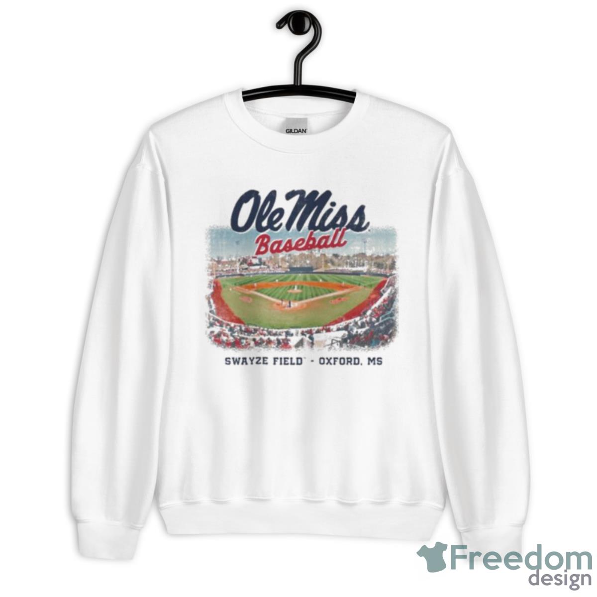 Ole Miss Rebels Baseball Stadium Shirt - Unisex Heavy Blend Crewneck Sweatshirt