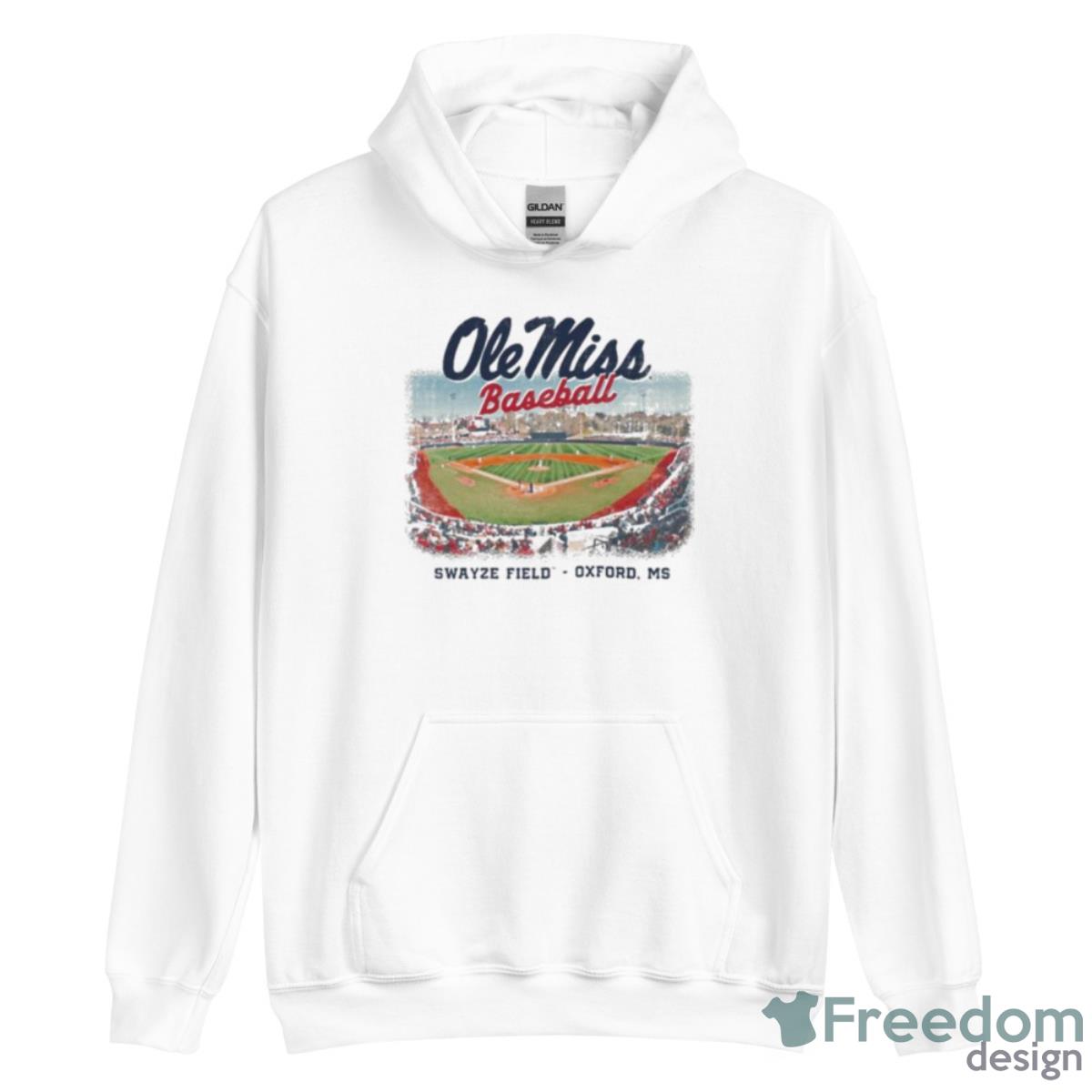 Ole Miss Rebels Baseball Stadium Shirt image Ole Miss Rebels Baseball Stadium Shirt - Unisex Heavy Blend Hooded Sweatshirt